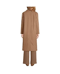 Lands' End Women's Insulated Double Breasted Wool Coat
