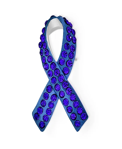 Bling Jewelry Cancer Awareness Brooch Pin Multi Color Crystal Enamel Support Symbol