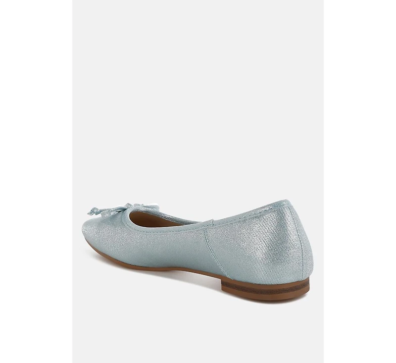 Agshin Metallic Ballet Flats