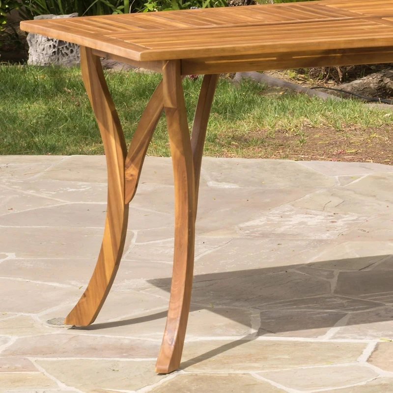 Streamdale Hermosa 7 Piece Wood Dining Set With Cushions