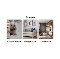 Streamdale Minimalist Storage Cabinet, Rattan Accent