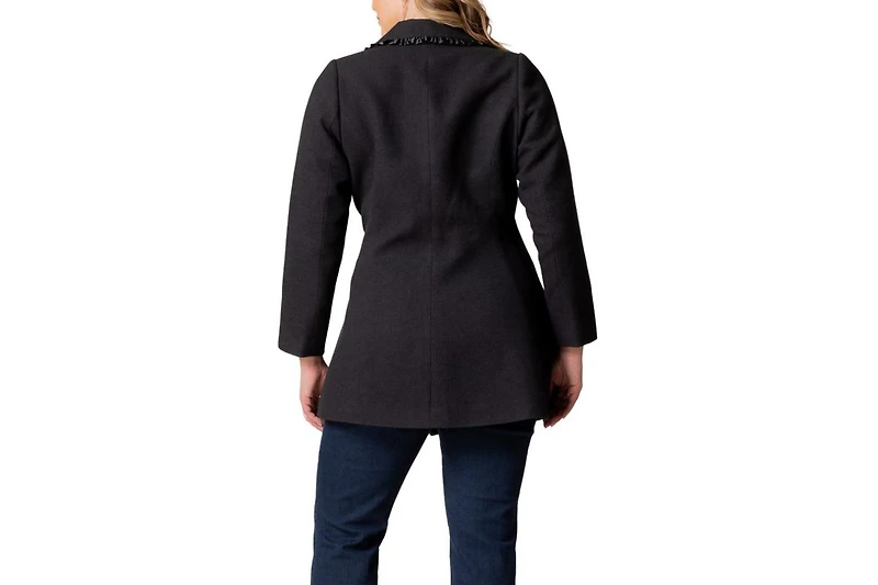 Kiyonna Plus Juliette Satin Trim Coat