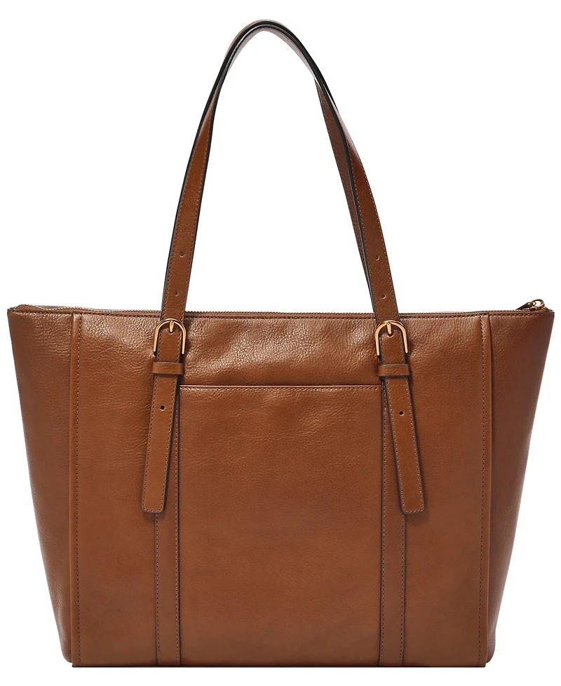 Fossil Carlie Leather Tote Bag