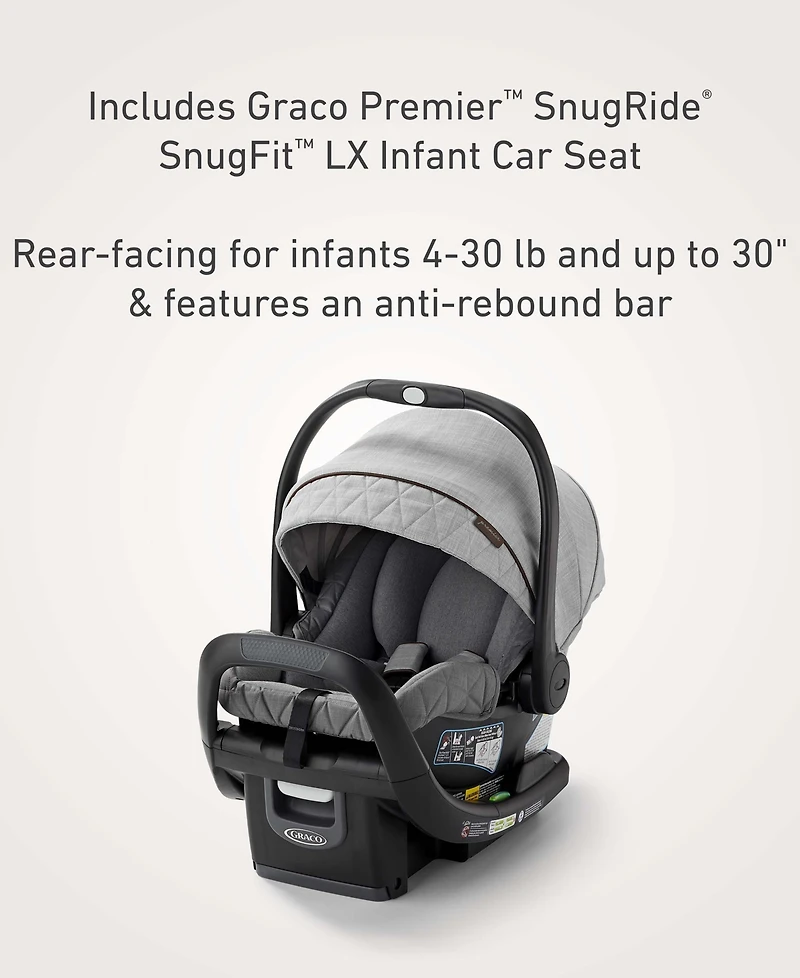 Graco Premier Merge Travel System with SnugRide SnugFit Lx Infant Car Seat