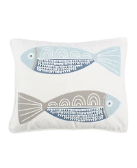 Levtex Ipanema Embroidered Decorative Pillow, 14" x 18"