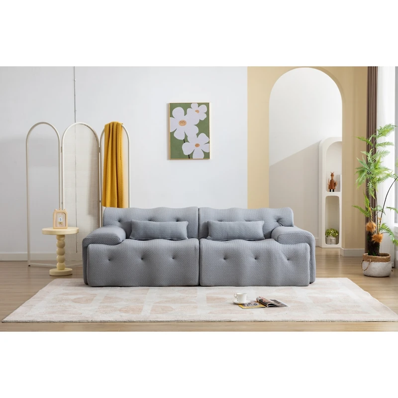 Streamdale Furniture Large Size 2 Seater Sofa, Pure Foam Comfy Sofa Couch, Modern Lounge Sofa for Living Room, Apartment
