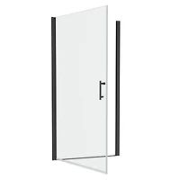 1 3/8" adjustment, universal pivot shower door, open outside, with 1/4" tempered glass