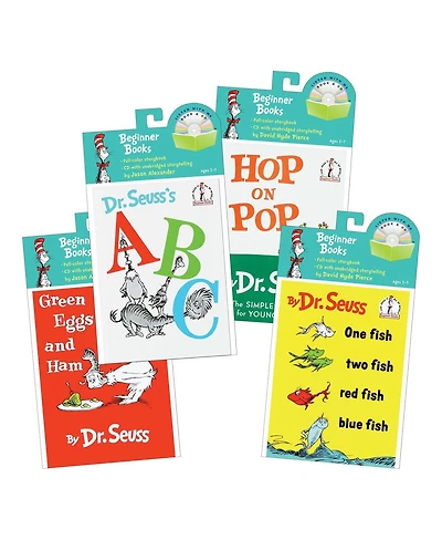 Kaplan Early Learning Dr. Seuss Books and Audio CDs - Set of 4
