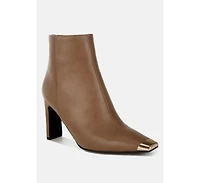 Orca Metallic Cap Toe Faux Leather Boots