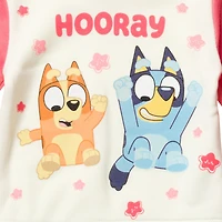 Bluey Girls Pullover Hoodie and Fleece Pants Outfit Set