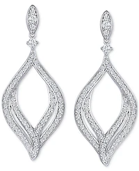 Diamond Drop Earrings (1/2 ct. t.w.) in 10k White Gold