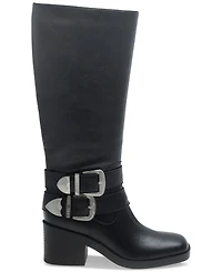 Wild Pair Buckk Buckle Moto Boots, Created for Macy's