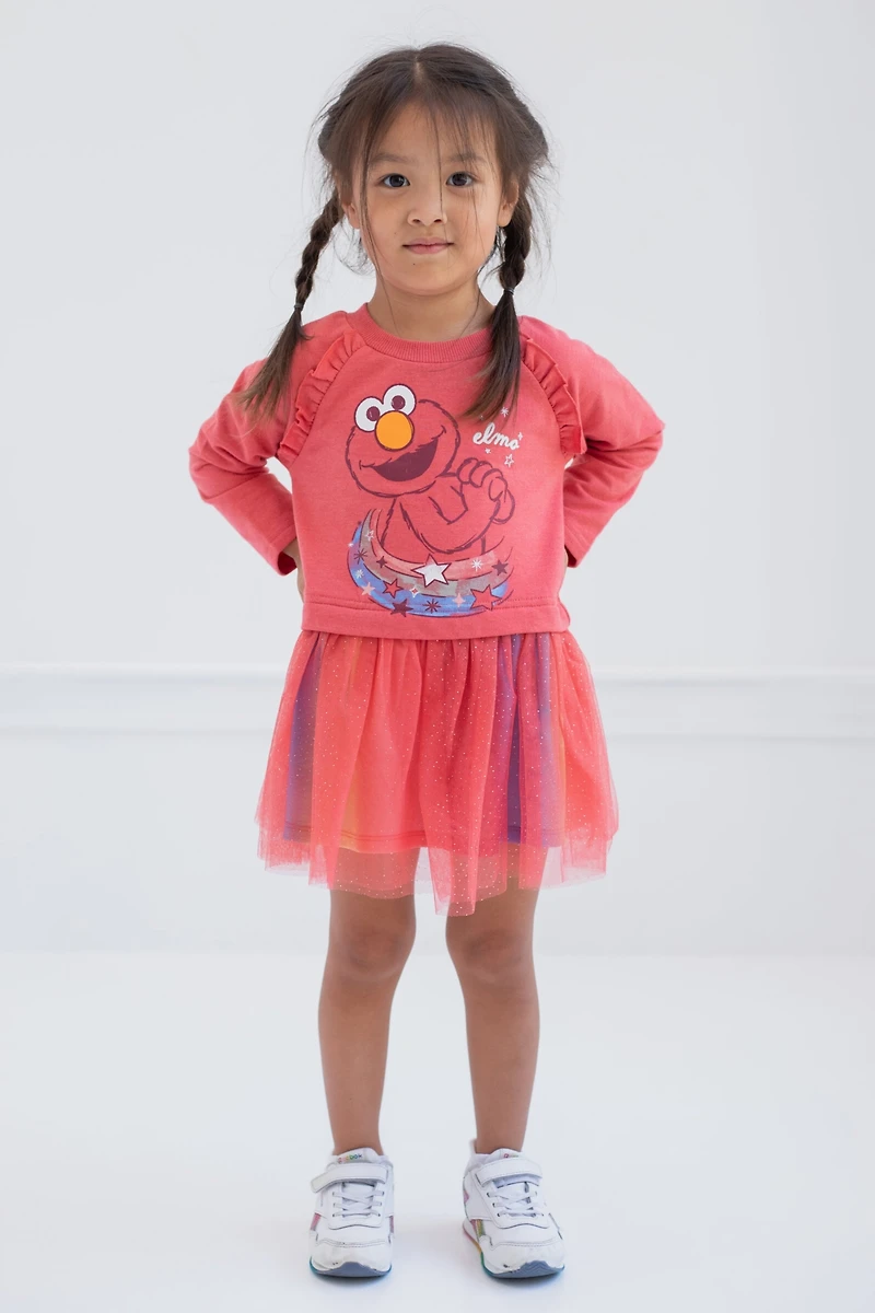 Sesame Street Toddler Girls Elmo French Terry Dress