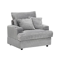 Streamdale Furniture 39-inch Spring upholstered armchair and Ottoman set