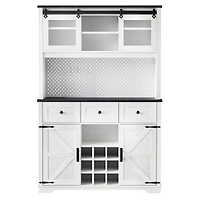 Streamdale 71" Farmhouse Pantry Cabinet with Storage and Power Outlets