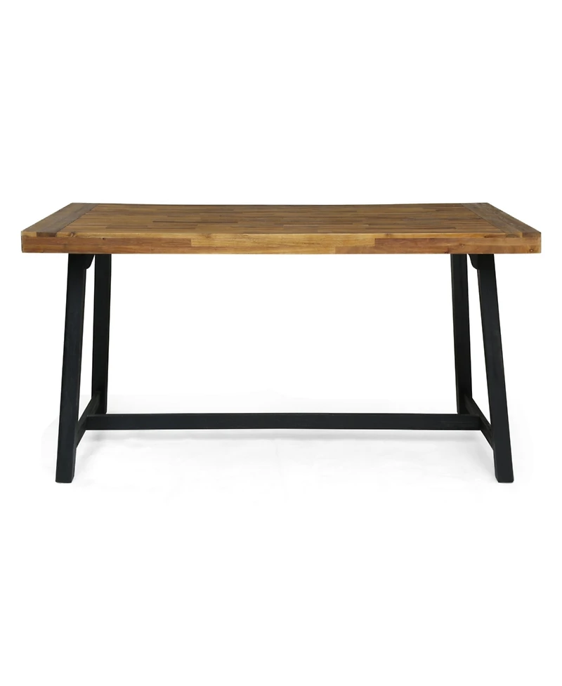 Streamdale Outdoor Dining Set with 6 Chairs & Acacia Table
