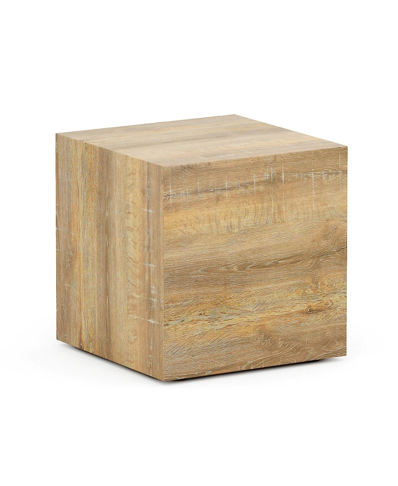Streamdale Furniture Elevate your living space with this square modern Mdf coffee table that showcases smooth, light wood color texture patterns. It i