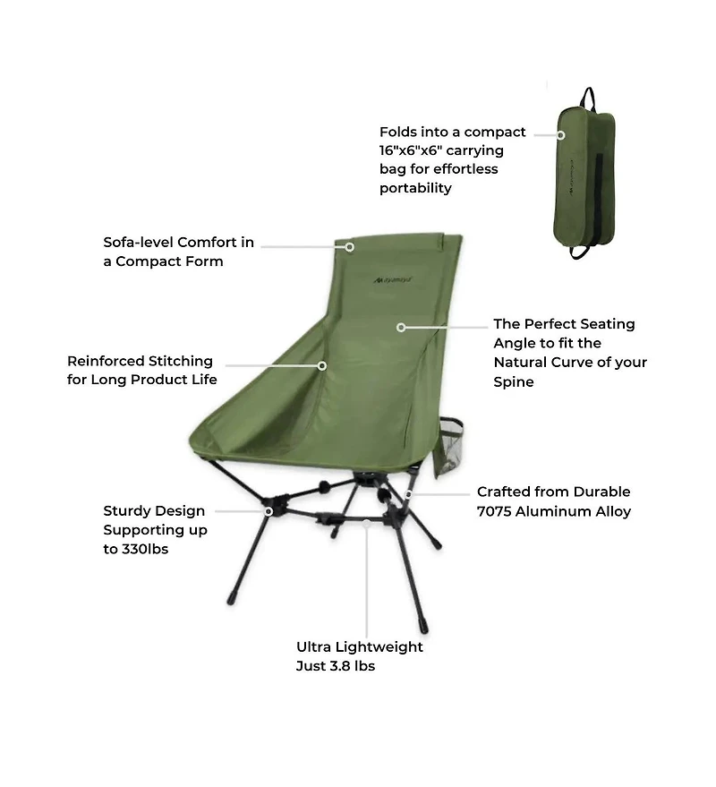 Everest Lounger Camping Chair