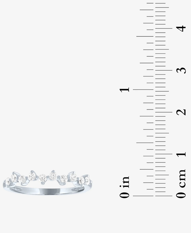 Forever Grown Diamonds Lab-Grown Diamond Scatter Ring (1/4 ct. t.w.) 10k White Gold