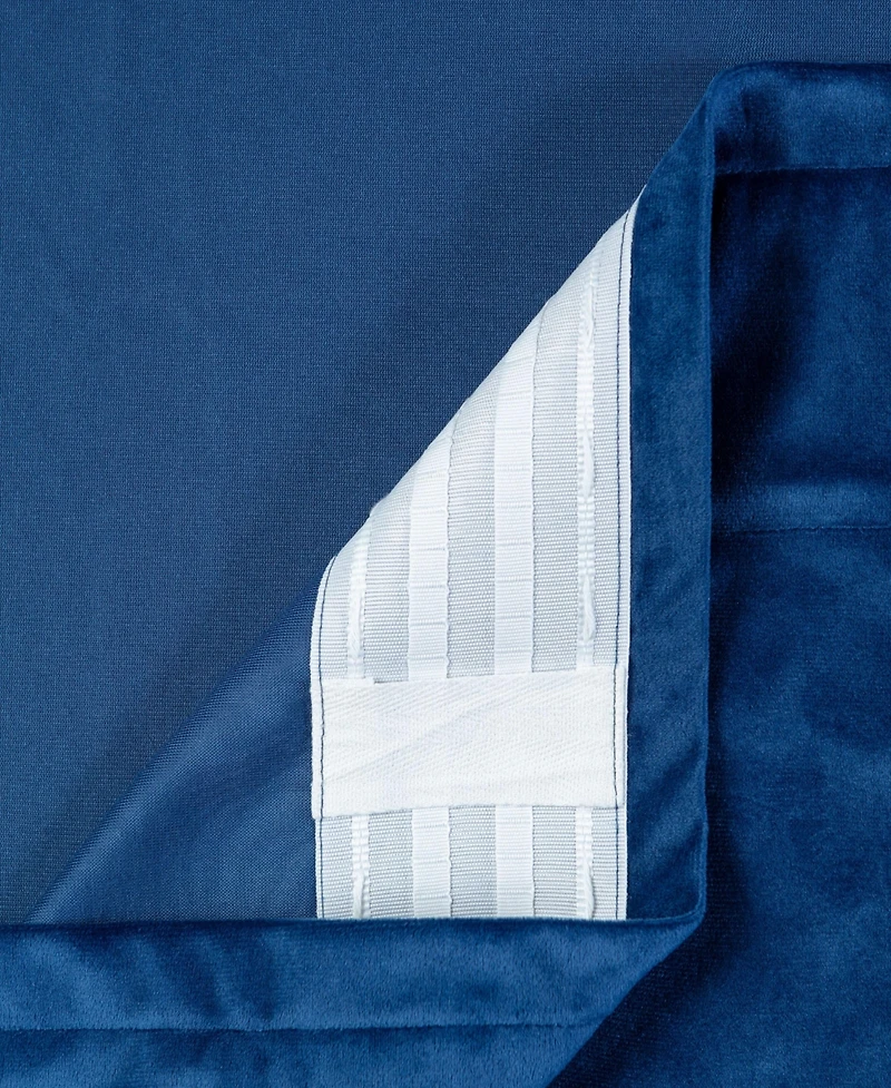 Chanasya Premium Solid Velvet Curtains - Classy and Drapes for Living Room or Bedroom 52" x 63" Blush, 2 Panels