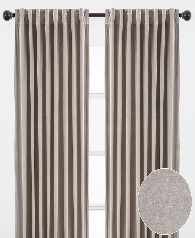 Chanasya Premium Solid Velvet Curtains - Classy and Drapes for Living Room or Bedroom 52" x 96" Gold, 2 Panels