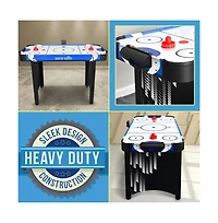 SereneLife 48" Air Hockey Table with Pucks and Pushers, Digital Led Scoreboard