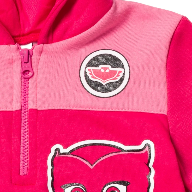 Pj Masks Girls Fleece Half Zip Hoodie