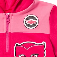 Pj Masks Girls Fleece Half Zip Hoodie