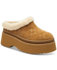 Coach Women's Cecelia Signature Shearling Clogs