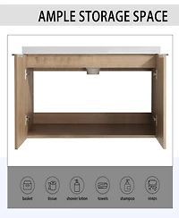 Streamdale 48" Wall-Mount Vanity with Sink and Cabinet