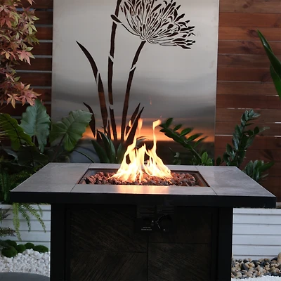 Streamdale 500k Btu Square Gas Fire Table with Cover