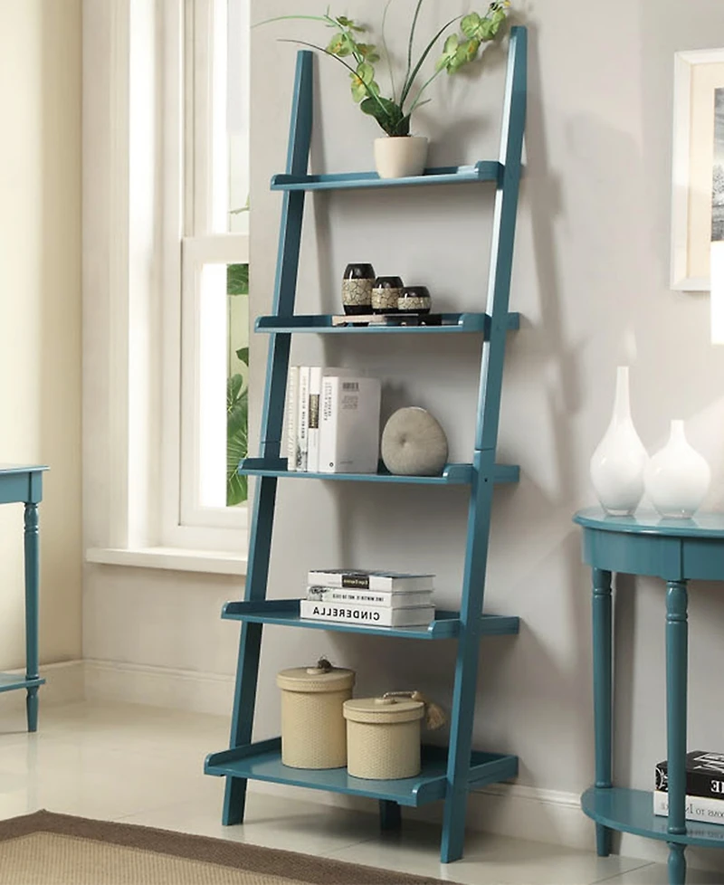 Convenience Concepts 25" Solid Pine French Country Bookshelf Ladder