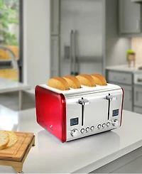MegaChef 4 Slice Stainless Steel Toaster