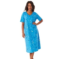 Dreams & Co. Women's Long Print Sleepshirt