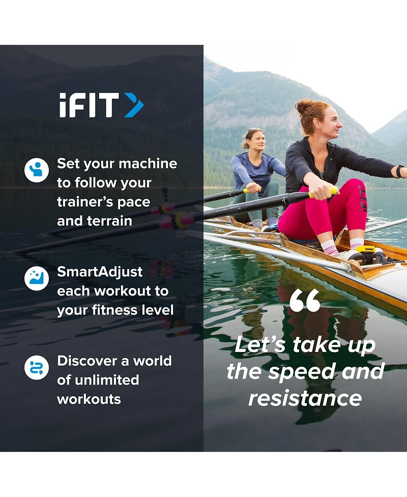 NordicTrack RW700 iFIT-enabled Rower with 10 inch Pivoting Touchscreen
