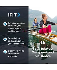 NordicTrack RW700 iFIT-enabled Rower with 10 inch Pivoting Touchscreen