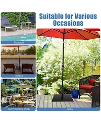 Skonyon 42 Lbs Weighted 25 Inch Square Patio Umbrella Base