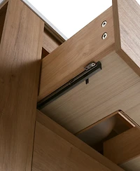 Simplie Fun 30" Wall Mounting Bathroom Vanity, Soft Close Drawer(Only Vanity, Without Basin)