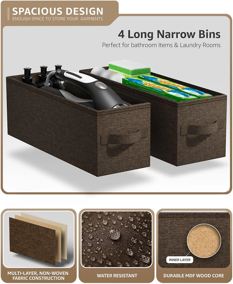 Sorbus Narrow 4 Drawers Dresser