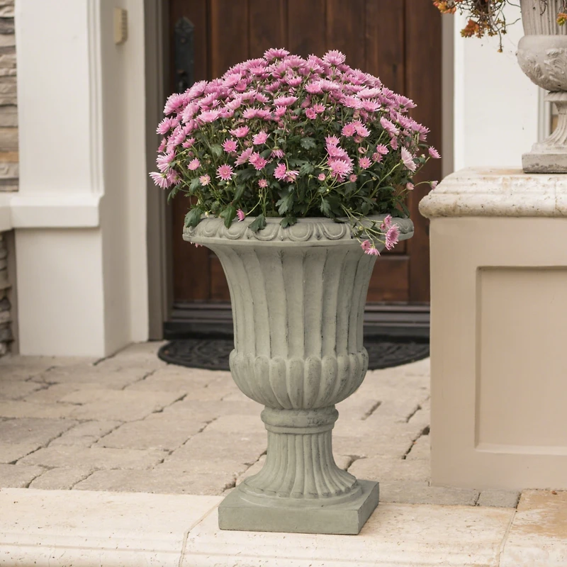 Streamdale Antique White Urn Planter Indoor/Outdoor Decor