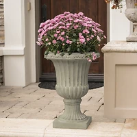 Streamdale Antique White Urn Planter Indoor/Outdoor Decor