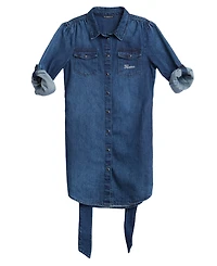 Guess Big Girls Long Sleeve Denim Dress