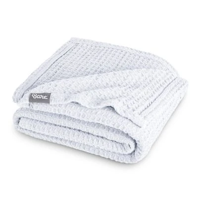 Bare Home Cotton Waffle Blanket