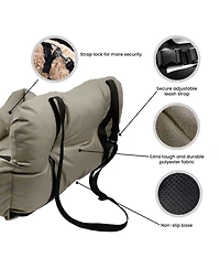 Co-Pilot Dog Beds for Cars, Booster Safety Car Seats for Small Dogs, Travel Pet Bed, Seat Belt Compatible