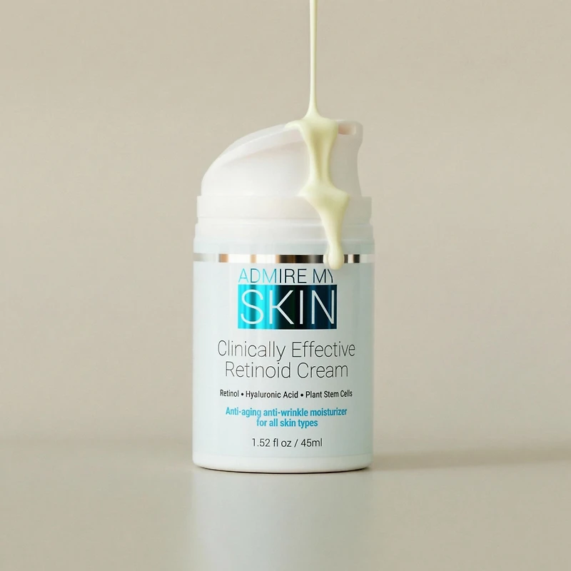 Admire My Skin Retinol Retinoid Moisturizer Cream for Anti Aging Anti Wrinkle Skincare