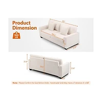 gaomon 83" Couch for Living Room Comfy Sofa Couch 3 Seater Couch Modern Sofa with Deep Seat for Bedroom Apartment Home Office，Living Room