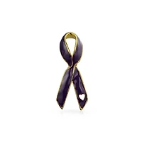 Bling Jewelry Prevention Pink Ribbon Breast Cancer Survivor Brooch Pin Gold Heart Accessory