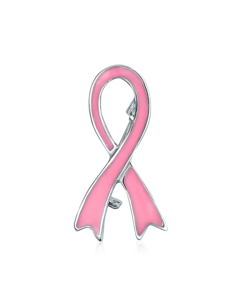 Bling Jewelry Prevention Pink Ribbon Breast Cancer Survivor Brooch Pin Gold Heart Accessory