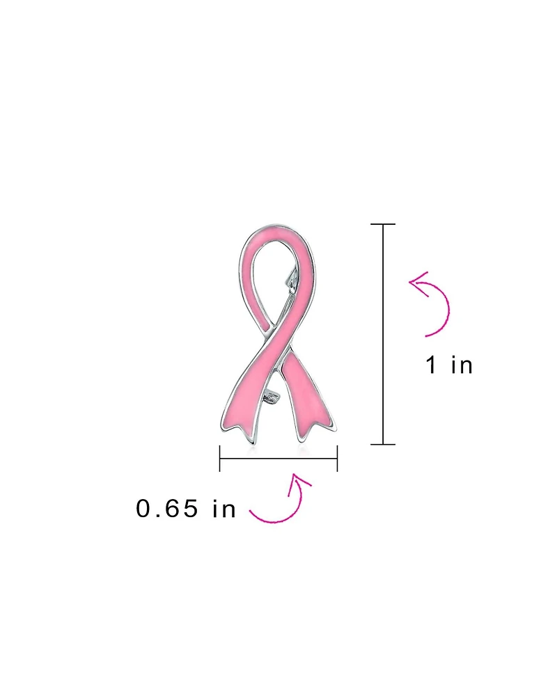 Bling Jewelry Prevention Pink Ribbon Breast Cancer Survivor Brooch Pin Gold Heart Accessory