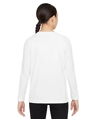 Nike Big Kids Sportswear Logo Embroidered Long-Sleeve T-Shirt